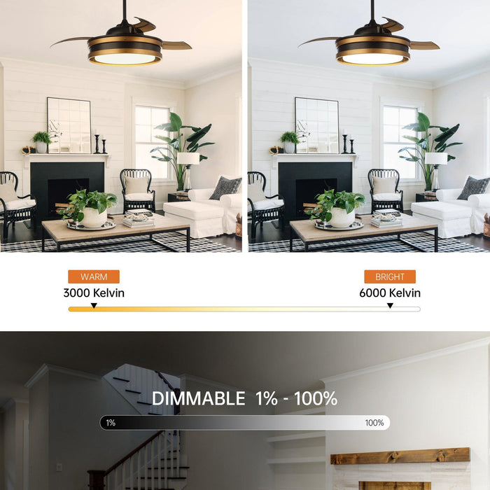 52" Cochin Smart Fan with LED Light - Sweatfully