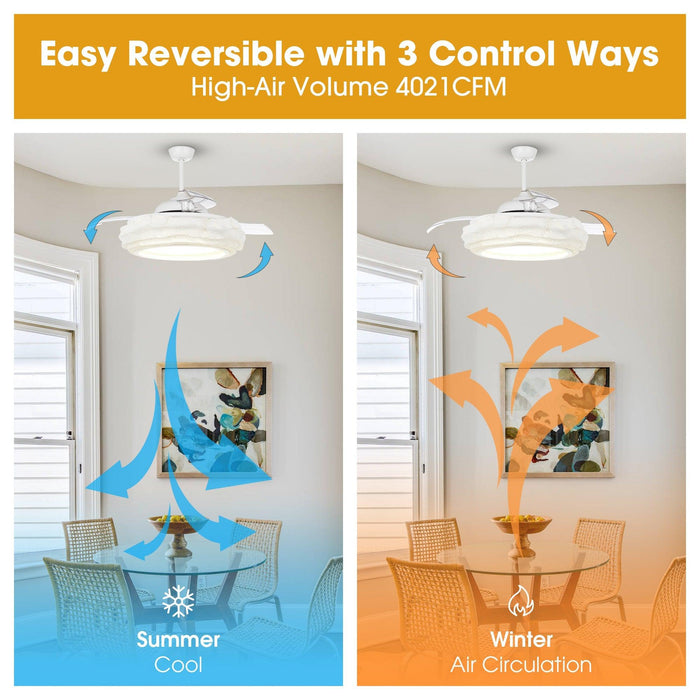 52" Jaipur Smart Fan with LED Light - Sweatfully