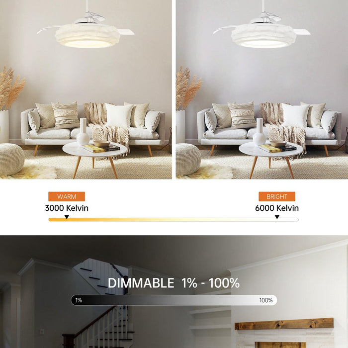 52" Jaipur Smart Fan with LED Light - Sweatfully