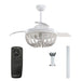 42" Huang Farmhouse Wooden Beads Ceiling Fan with Lighting - Sweatfully