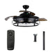 52" Jamshedpur Industrial Downrod Mount Ceiling Fan with Lighting and Remote Control - Sweatfully
