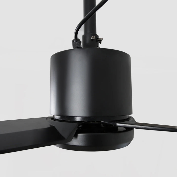 42 Inch Rhine Indoor/Wet Outdoor IP65 Black Anywhere Waterproof Ceiling Fan with LED Light and Convenient Hanging Hook - Sweatfully