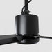 42 Inch Rhine Indoor/Wet Outdoor IP65 Black Anywhere Waterproof Ceiling Fan with LED Light and Convenient Hanging Hook - Sweatfully