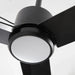 42 Inch Rhine Indoor/Wet Outdoor IP65 Black Anywhere Waterproof Ceiling Fan with LED Light and Convenient Hanging Hook - Sweatfully