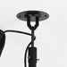 42 Inch Patio Guard IP65 Outdoor DC Motor Black Modern Hanging Buckle Downrod Ceiling Fan with Light - Sweatfully