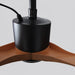 42 Inch Patio Guard IP65 Outdoor DC Motor Black Modern Hanging Buckle Downrod Ceiling Fan with Light - Sweatfully