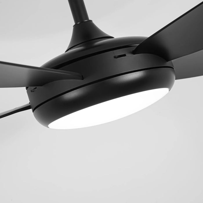 42 Inch Gladys Modern Black LED Ceiling Fan with Remote Control - Sweatfully