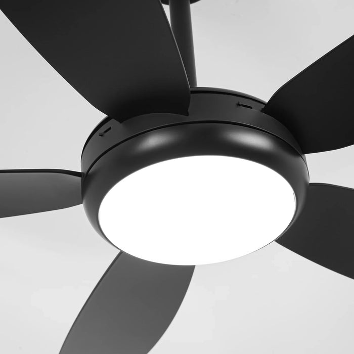 42 Inch Gladys Modern Black LED Ceiling Fan with Remote Control - Sweatfully