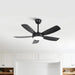 42 Inch Gladys Modern Black LED Ceiling Fan with Remote Control - Sweatfully