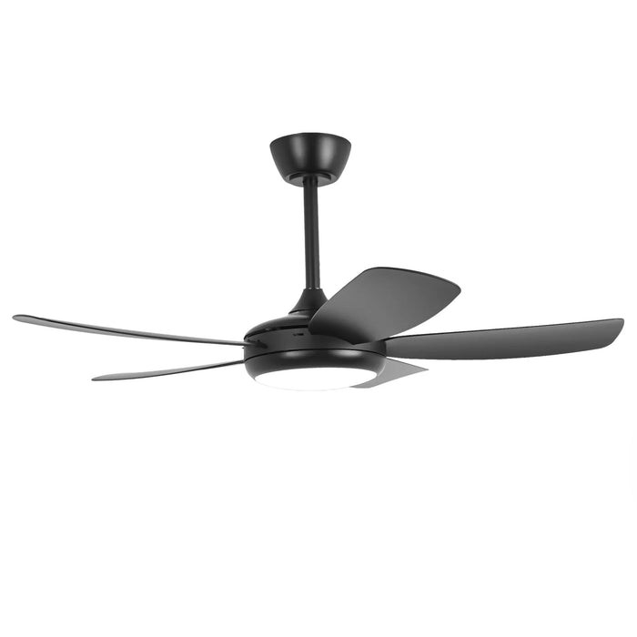42 Inch Gladys Modern Black LED Ceiling Fan with Remote Control - Sweatfully