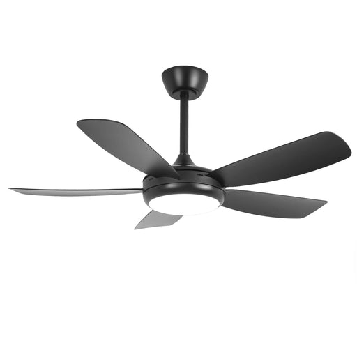 42 Inch Gladys Modern Black LED Ceiling Fan with Remote Control - Sweatfully