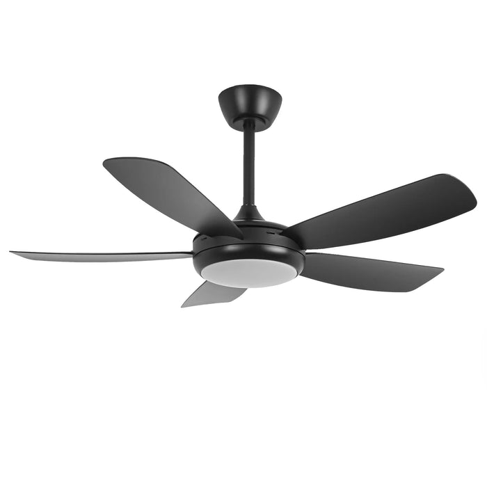 42 Inch Gladys Modern Black LED Ceiling Fan with Remote Control - Sweatfully