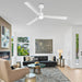 50 Inch Rae Modern Downrod Mount LED Ceiling Fan with Remote Control - Sweatfully