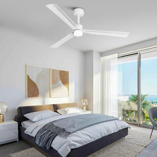 50 Inch Rae Modern Downrod Mount LED Ceiling Fan with Remote Control - Sweatfully