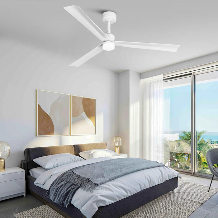 50 Inch Rae Modern Downrod Mount LED Ceiling Fan with Remote Control - Sweatfully