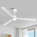 50 Inch Rae Modern Downrod Mount LED Ceiling Fan with Remote Control - Sweatfully
