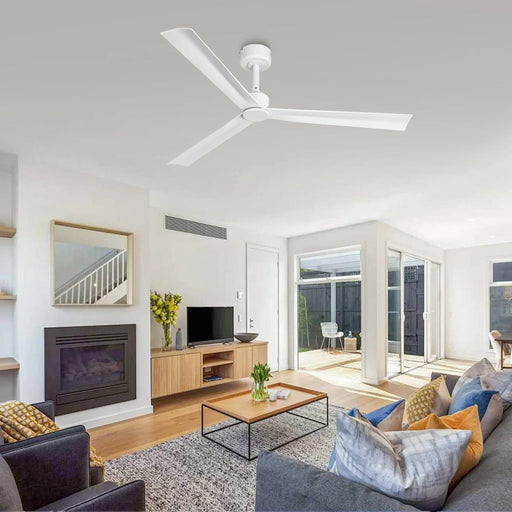 50 Inch Erica Modern Downrod Mount Ceiling Fan with Remote Control - Sweatfully