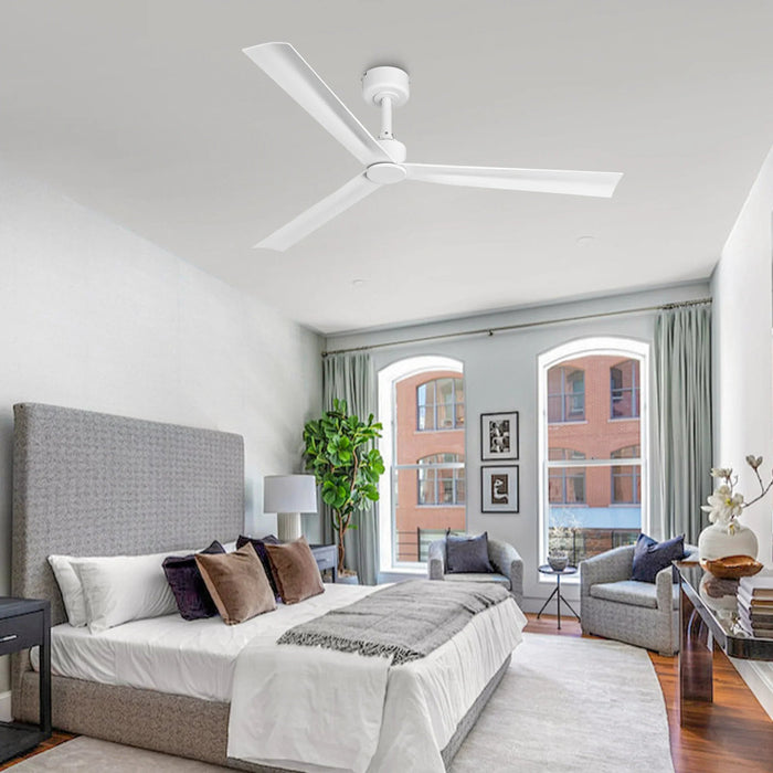 50 Inch Erica Modern Downrod Mount Ceiling Fan with Remote Control - Sweatfully