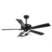 52 Inch Oregon DC Motor Modern Downrod Ceiling Fan with LED Light - Sweatfully