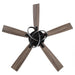 52 Inch Oregon DC Motor Modern Downrod Ceiling Fan with LED Light - Sweatfully