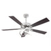 52 Inch Oregon DC Motor Modern Downrod Ceiling Fan with LED Light - Sweatfully