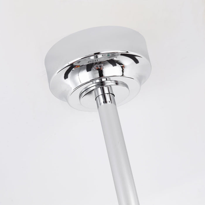 52 Inch Oregon DC Motor Modern Downrod Ceiling Fan with LED Light - Sweatfully