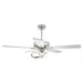 52 Inch Oregon DC Motor Modern Downrod Ceiling Fan with LED Light - Sweatfully
