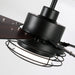 52 Inch Bernice DC Motor Industrial Downrod Ceiling Fan with LED Light and Remote Control - Sweatfully