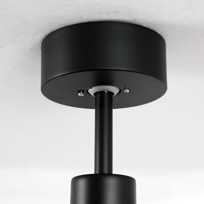 52 Inch Bernice DC Motor Industrial Downrod Ceiling Fan with LED Light and Remote Control - Sweatfully