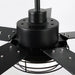 52 Inch Bernice DC Motor Industrial Downrod Ceiling Fan with LED Light and Remote Control - Sweatfully
