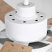 52 Inch Bernice DC Motor Industrial Downrod Ceiling Fan with LED Light and Remote Control - Sweatfully