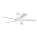 52 Inch Bernice DC Motor Industrial Downrod Ceiling Fan with LED Light and Remote Control - Sweatfully