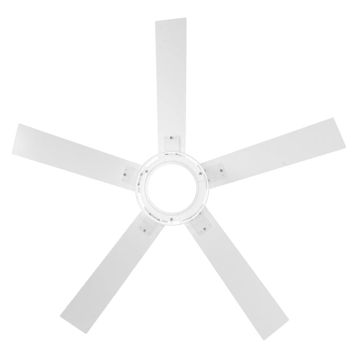 52 Inch Bernice DC Motor Industrial Downrod Ceiling Fan with LED Light and Remote Control - Sweatfully