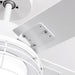 52 Inch Bernice DC Motor Industrial Downrod Ceiling Fan with LED Light and Remote Control - Sweatfully