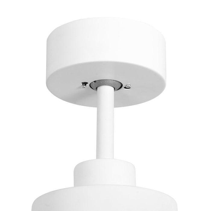 52 Inch Bernice DC Motor Industrial Downrod Ceiling Fan with LED Light and Remote Control - Sweatfully