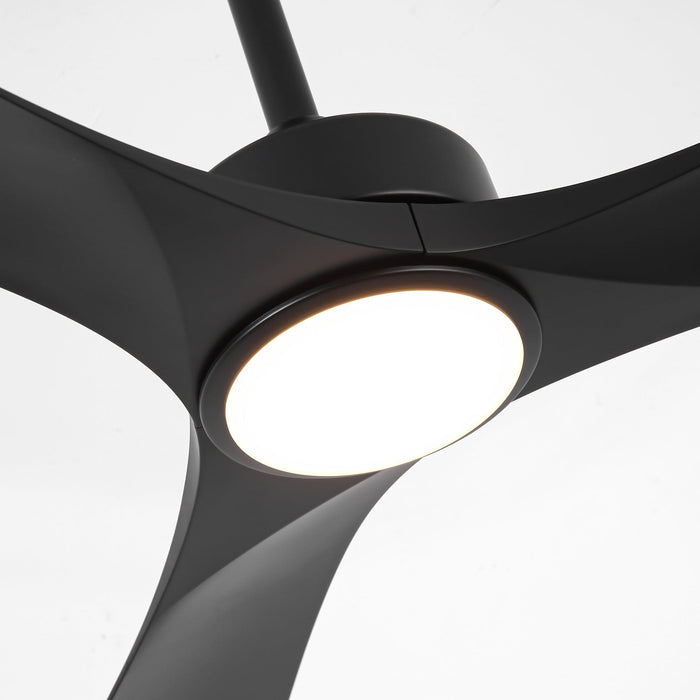 60 Inch Alexi DC Motor Modern Downrod Ceiling Fan with LED Light - Sweatfully