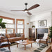 60 Inch Alexi DC Motor Modern Downrod Ceiling Fan with LED Light - Sweatfully