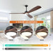 60 Inch Alexi DC Motor Modern Downrod Ceiling Fan with LED Light - Sweatfully