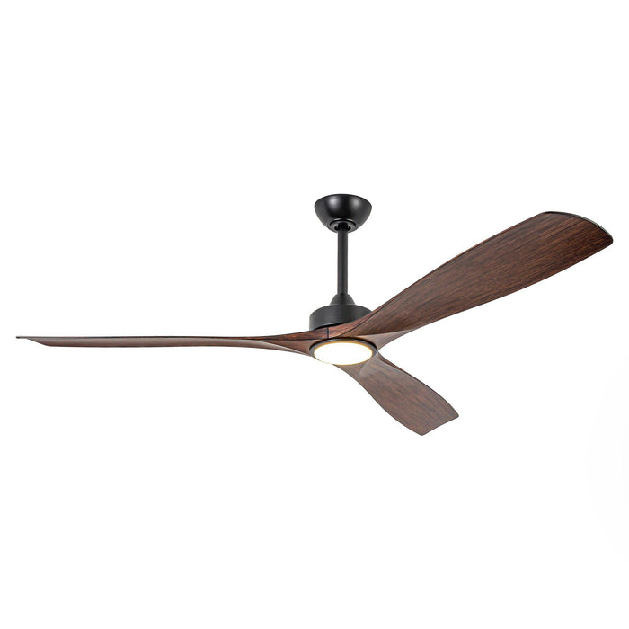 60 Inch Alexi DC Motor Modern Downrod Ceiling Fan with LED Light - Sweatfully