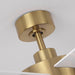 54 Inch Kama Modern Downrod Mount Ceiling Fan with Remote Control and LED Light - Sweatfully