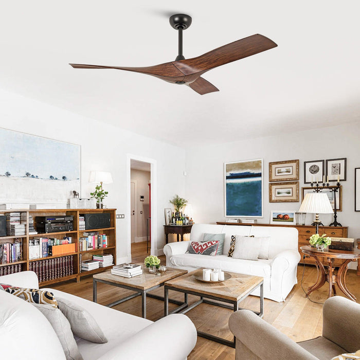 52 Inch Erin DC Motor Industrial Downrod Ceiling Fan with Remote Control - Sweatfully