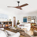 52 Inch Erin DC Motor Industrial Downrod Ceiling Fan with Remote Control - Sweatfully