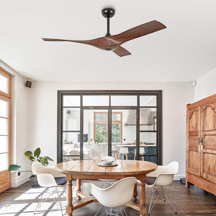 52 Inch Erin DC Motor Industrial Downrod Ceiling Fan with Remote Control - Sweatfully