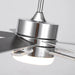 52 Inch Double-sided Blades Modern Downrod Mount Ceiling Fan with Main/Side LED Light - Sweatfully
