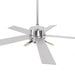 52 Inch Double-sided Blades Modern Downrod Mount Ceiling Fan with Main/Side LED Light - Sweatfully