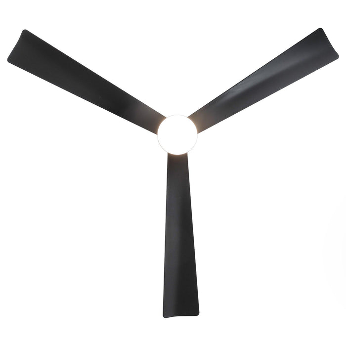 52 Inch Dinah Modern Downrod Mount Ceiling Fan with Remote Control and LED Light - Sweatfully