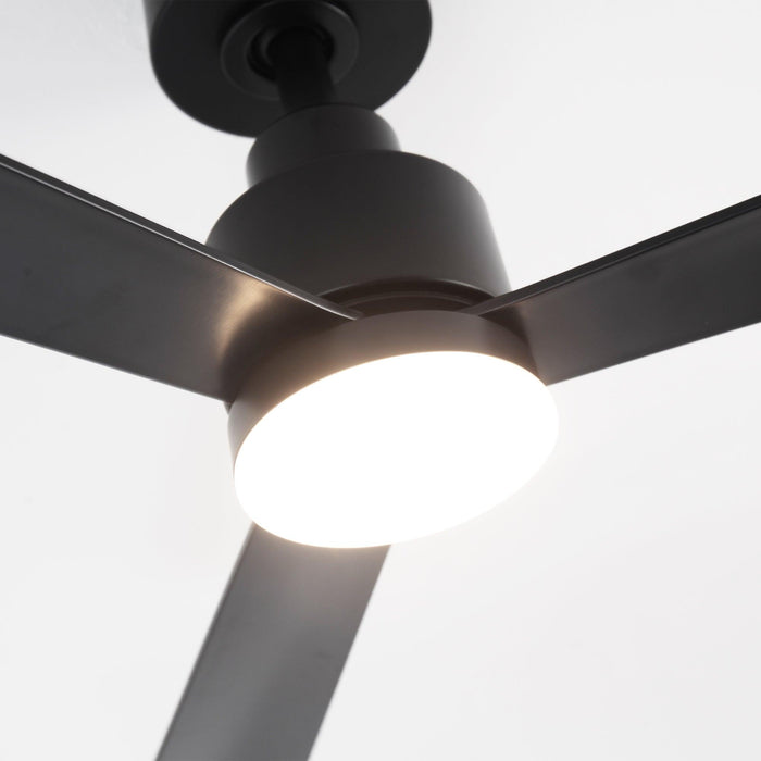 52 Inch Dinah Modern Downrod Mount Ceiling Fan with Remote Control and LED Light - Sweatfully