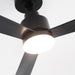 52 Inch Dinah Modern Downrod Mount Ceiling Fan with Remote Control and LED Light - Sweatfully