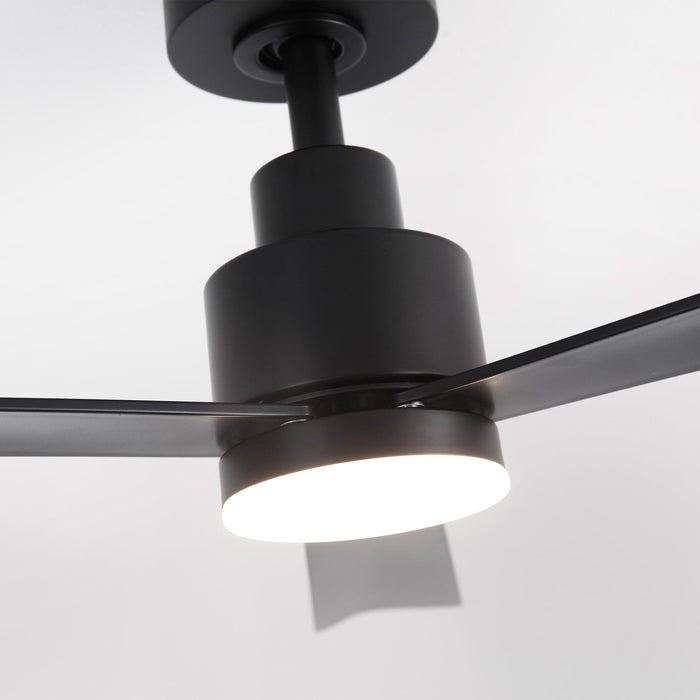 52 Inch Dinah Modern Downrod Mount Ceiling Fan with Remote Control and LED Light - Sweatfully