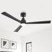 52 Inch Dinah Modern Downrod Mount Ceiling Fan with Remote Control and LED Light - Sweatfully